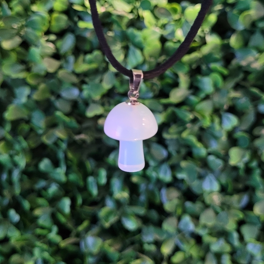 2 for $16! Opalite Mushroom Choker Necklace